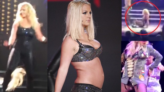 Бритни тоглолтынхоо үеэр унав