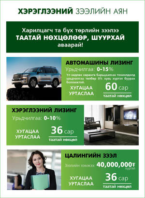 Хэрэглээний зээлийн аян эхэллээ