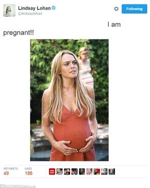 Лохан жирэмсэн болжээ