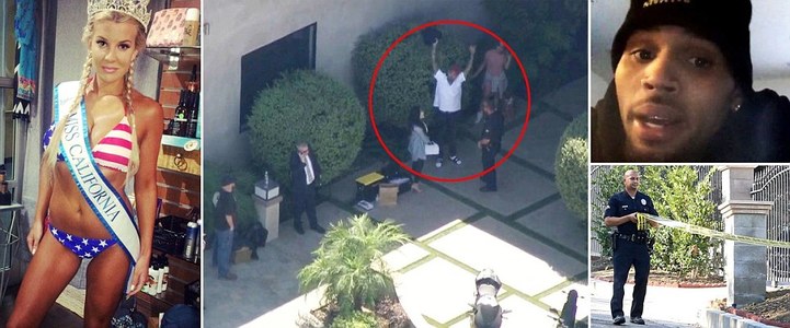 Крис Брауны гэрт нэгжлэг хийв