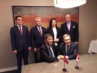 Монгол, Канадын хөрөнгө оруулалтын хэлэлцээр хүчин төгөлдөр боллоо