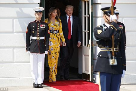 Моди АНУ-д айлчилж, Трамптай уулзжээ