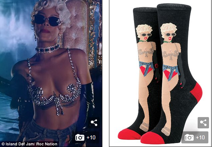 Рианнагийн зурагтай оймс худалдаанд гарчээ 