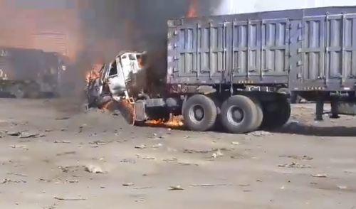 Ганцмодны боомтод нүүрс тээврийн машин шатжээ