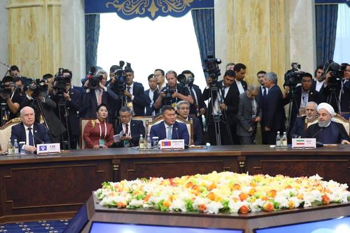 Ерөнхийлөгч Х.Баттулга ШХАБ-ын өргөтгөсөн хуралдаанд оролцож байна