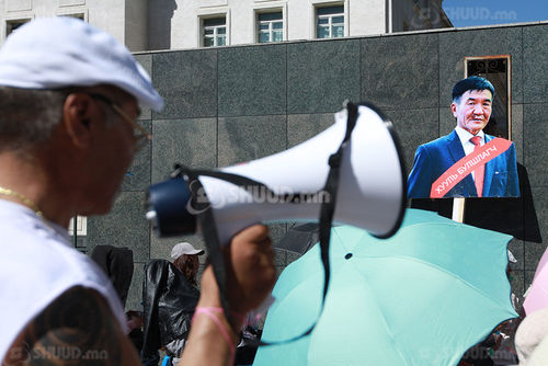 ФОТО: Ц.Нямдоржийг огцруулах жагсаал