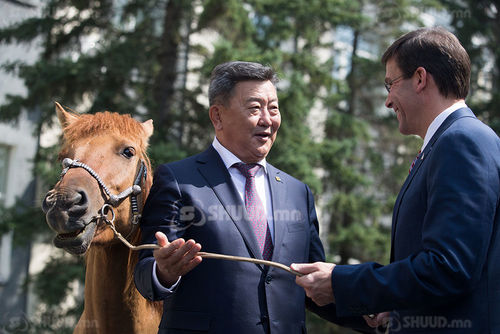 ФОТО: Пентагоны тэргүүнд морь бэлэглэлээ