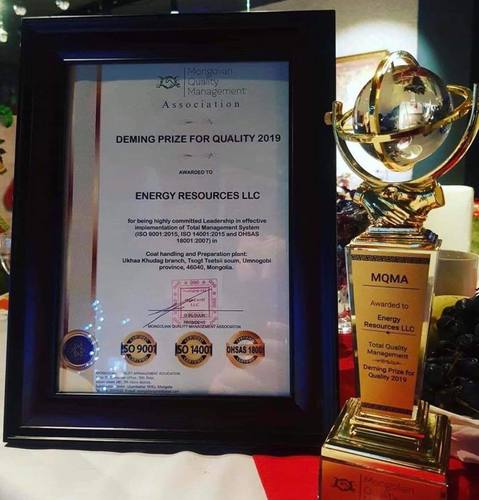 ISO стандартуудын хэрэгжилтээр ЭНЕРЖИ РЕСУРС тэргүүлжээ