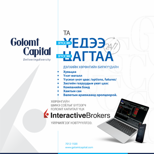“INTERACTIVE BROKERS”-ийн ялагч 500, 000 төгрөгийн шимтгэлээс чөлөөлөгдөнө