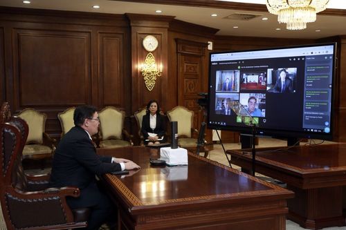 Г.Занданшатар Евразийн эдийн засгийн дээд хэмжээний 23 дугаар уулзалтад онлайнаар оролцож, үг хэллээ