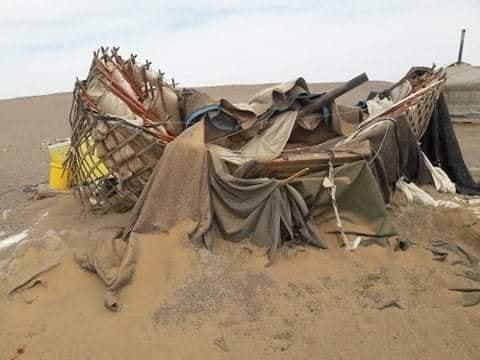 Хүчтэй шуурганд малчин айлуудын найман гэр нурж, эвдэрчээ