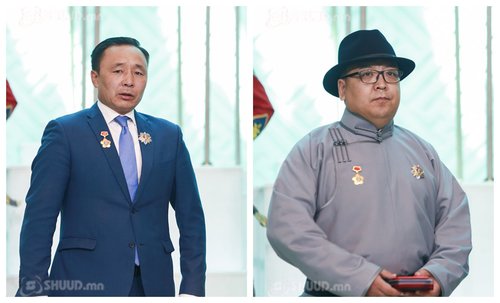 Н.Удаанжаргал, Д.Жаргалсайхан нарт Хөдөлмөрийн баатар цол хүртээлээ