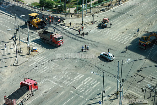 ФОТО: Баруун дөрвөн замын засварын ажил