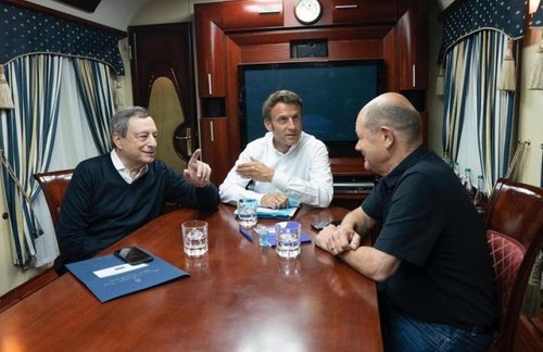 Герман, Франц, Италийн тэргүүнүүд Киевт айлчилж байна