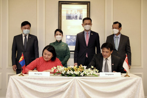 АЙЛЧЛАЛ: Сингапур Улстай хамтран ажиллах зарим санамж бичгийг баталгаажууллаа