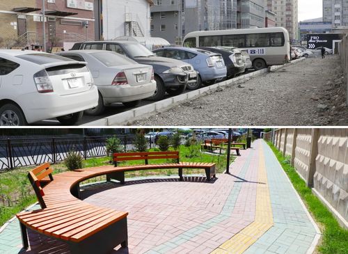 Гараж буулгаж, нийтийн зориулалтаар тохижууллаа