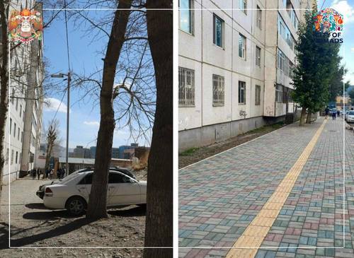 Явган хүний зам засах ажлууд үргэлжилж байна