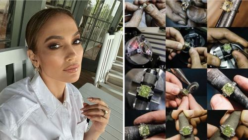 Женнифер Лопез хамгийн төгс алмаазан сүйн бөгж зүүжээ