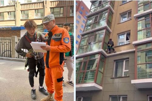 Гурван давхраас унах гэж байсан хүүхдийг цонх угаадаг залуу аварчээ