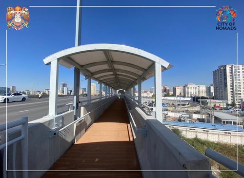 Олимпын гүүрний явган хүний гарцыг угсарч дууслаа