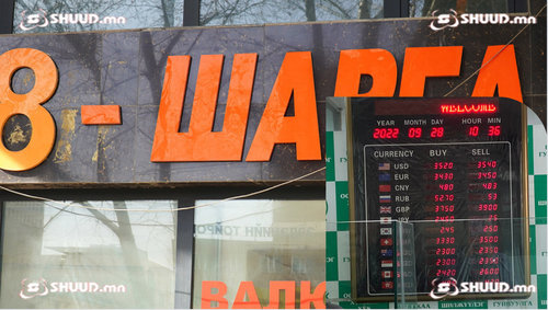 Долларын ханш 3520 төгрөг болж нэмэгдлээ