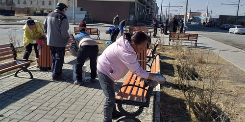 Гудамж, зам талбайг угааж, гуу жалгыг ариутгаж халдваргүйжүүлнэ