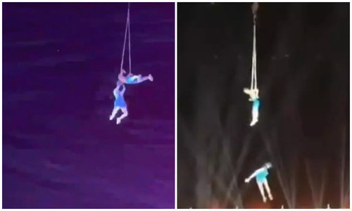 ВИДЕО: Хятадын акробатчин үзүүлбэрийнхээ үеэр унаж, амиа алджээ