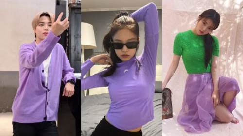 Зуны чиг хандлага: Солонгос оддын нил ягаан өнгийн хувцаслалт тренд болж байна