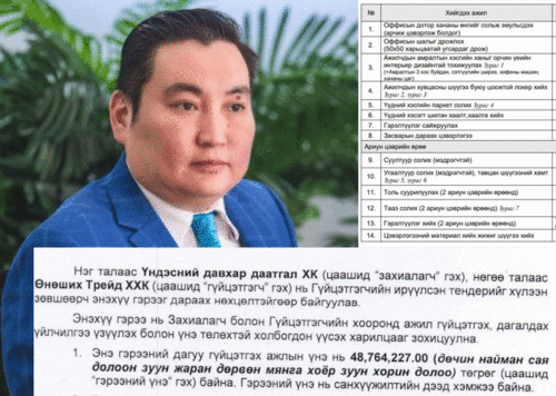 Б.Жавхлант дарга оффисоо 48 сая төгрөгөөр засварлажээ