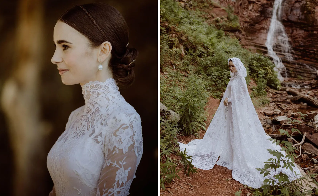 ФОТО: Лили Коллинсийн үлгэрийн мэт хуримын ёслол