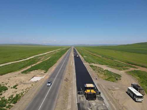 Дарханы замын суурь хучилт бүрэн дуусчээ