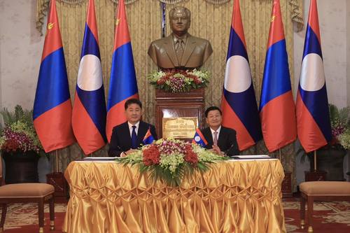 Монгол, Лаос улсын харилцаа, хамтын ажиллагааны долоон баримт бичигт гарын үсэг зурлаа