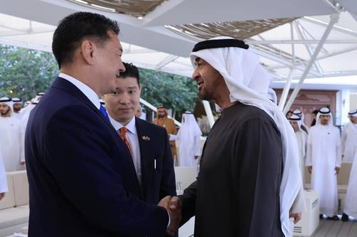 Ерөнхийлөгч У.Хүрэлсүх Эрхэм дээд Шейх Мухаммад бин Заид Аль-Нахъян-тай уулзлаа