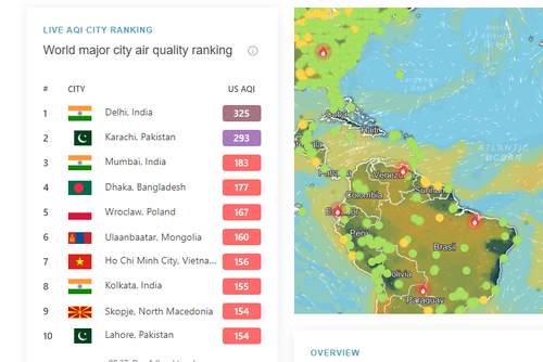 Улаанбаатар хамгийн их агаарын бохирдолтой хотуудын зургадугаарт бичигджээ