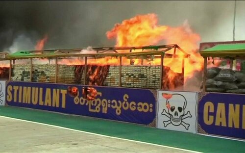 Таиландад 340 тонн мансууруулах бодис устгана