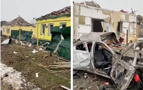 Украин руу харвасан пуужин Оросын хотод унаж, олон хүн амиа алджээ