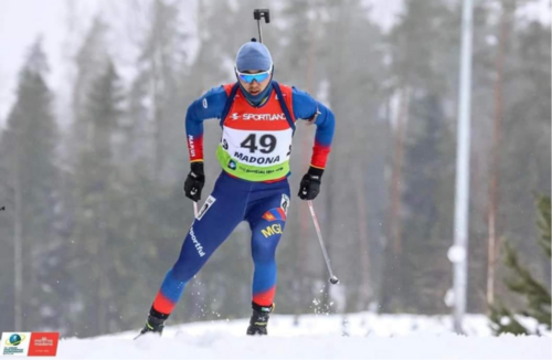 Биатлоны тамирчин Э.Энхсайхан оны эхний тэмцээндээ амжилттай оролцлоо 